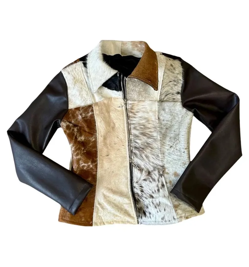Cowhide Hair-On Jacket & Skirt Combo - Image 2